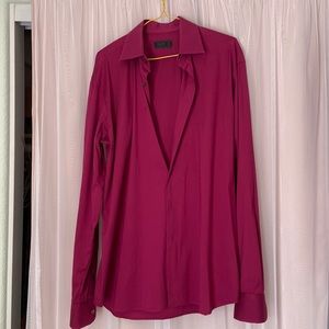 Maroon Prada shirt. Made in Italy size: 39/15.5